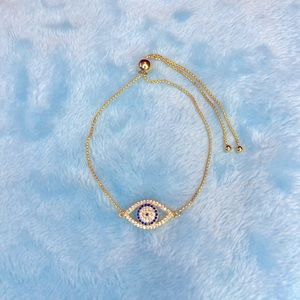 Evil Eye Gold Filled Adjustable Bracelet